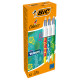 Penna a sfera scatto multifunzione 4 Colours Velours - punta 1,0 mm - 4 colori - Bic - conf. 12 pezzi