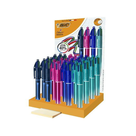 Bic 4 COLOURS SMOOTH - ESPOSITORE 36 PEZZI