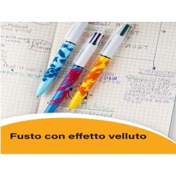 Bic 4 COLOURS VELOURS - FUSTO EFFETTO VELLUTO
