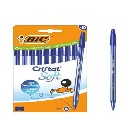 BIC CF10 CRISTAL SOFT BLU 1,2MM