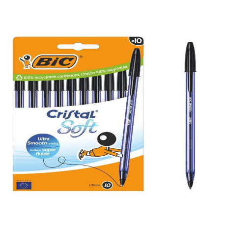 Bic CF10 CRISTAL SOFT NERO 1,2MM