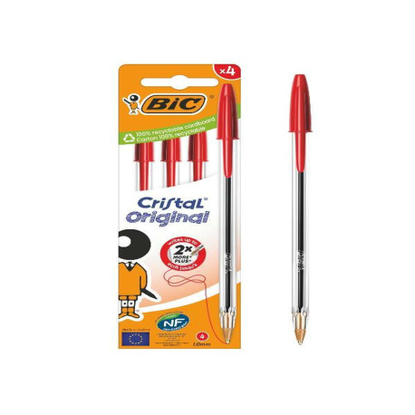 Bic CF4 CRISTAL MED ROSSO 1MM