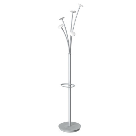 Appendiabiti - con portaombrelli - 5 posti - 187 cm - bianco - Alba