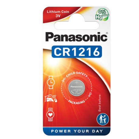 Micropila CR1216 - a pastiglia - litio - Panasonic - blister 1 pezzo