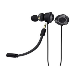 AURICOLARI CON FILO E MICROFONO STACCABILE TRUST PINE GXT 406 - NERO