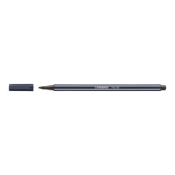 STABILO Pen 68 - Penna punta in fibra - grigio di Payne - inchiostro base acqua - 1 mm - medio