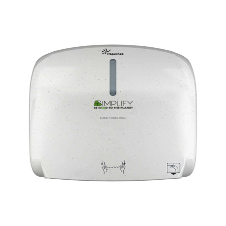 Dispenser asciugamani in rotolo Simplify - 33 x 22 x 37 cm - white wood - Papernet