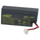 Batteria al piombo ricaricabile 12V 0.8Ah con cavo e connettore MKC MKC1208 491460241