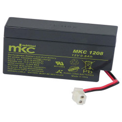 Batteria al piombo ricaricabile 12V 0.8Ah con cavo e connettore MKC MKC1208 491460241