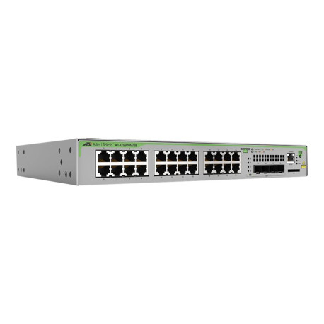 Allied Telesis CentreCOM AT-GS970M/28 - Switch - L3 - gestito - 24 x 10/100/1000 + 4 x SFP (GBIC mini) uplink - desktop