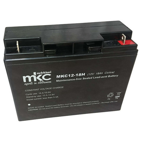 Batteria al piombo ricaricabile 12V 18Ah ciclica terminale faston t3 MKC MKC12-18H 491460281