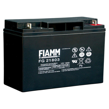 Batteria al piombo ricaricabile 12V 18Ah terminale bandiera d.5.5 FIAMM FG21803 491460366