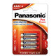 Pila ministilo AAA - 1,5V - ProPower - LR03 - Panasonic - blister 4 pezzi