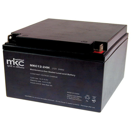 Batteria al piombo ricaricabile 12V 24Ah ciclica terminale t3 MKC MKC12-24H 491460282