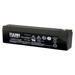 Batteria al piombo ricaricabile 12V 2Ah terminale faston 4.8mm FIAMM FG20201 491460362