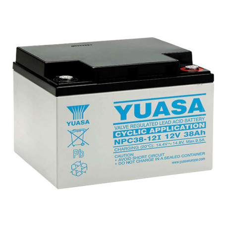 Batteria al piombo ricaricabile 12V 38Ah Yuasa ciclica NPC38-12 491461521