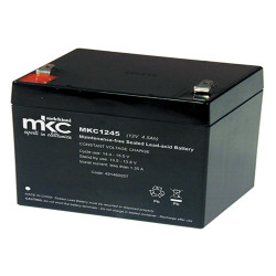 Batteria al piombo ricaricabile 12V 4.5Ah terminale faston 4.8mm MKC MKC1245 491460207