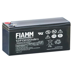 Batteria al piombo ricaricabile 12V 5Ah slim terminale faston 4.8mm FIAMM 12FGH23 SLIM 491460386