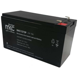 Batteria al piombo ricaricabile 12V 7Ah terminale faston 4.8mm MKC MKC1270P 491460215