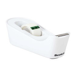 Dispenser da tavolo Magic C 18 - per nastri 33 m - 1 rotolo magic incuso - bianco - Scotch
