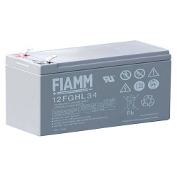 Batteria al piombo ricaricabile 12V 9Ah terminale faston 6.3mm FIAMM 12FGHL34 491460479