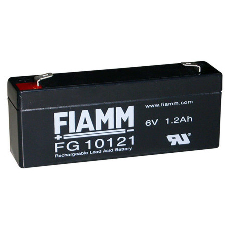Batteria al piombo ricaricabile 6V 1.2Ah terminale faston 4.8mm FIAMM FG10121 491460363