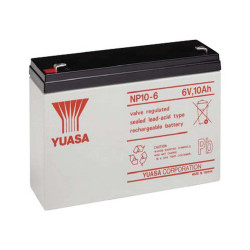 Batteria al piombo ricaricabile 6V 10Ah Yuasa NP10-6 491461504