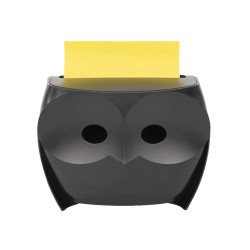 Dispenser gufo nero + ricarica Post-it Super Sticky Z Notes giallo - OWL-330 - 76 x 76 mm - 90 fogli - Post-it