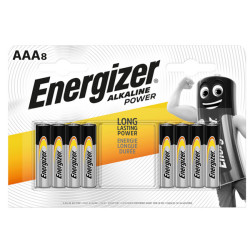 Pila ministilo AAA - 1,5V - Alkaline Power - Energizer - blister 8 pezzi
