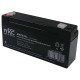 Batteria al piombo ricaricabile 6V 3.2Ah lunga terminale faston 4.8mm MKC MKC632L 491460252