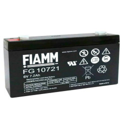 Batteria al piombo ricaricabile 6V 7.2Ah faston 4,8mm FIAMM FG10721 491460388
