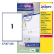 Avery Etichette adesive L7167 - in carta - angoli arrotondati - laser - permanenti - 199,6 x 289,1 mm - 1 et/fg - 100 fogli - b