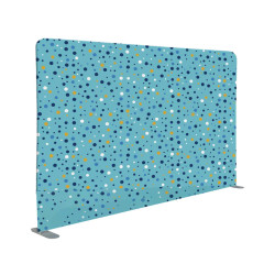 Divisorio in tessuto Wall Decor - 200 x H 150 cm - azzurro/bolle - Studio T
