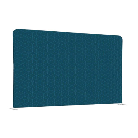 Divisorio in tessuto Wall Decor - 200 x H 150 cm - blu/rombi azzurri - Studio T