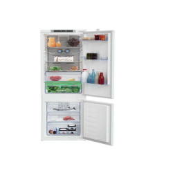 Beko frigorifero combinato, a incasso, classe E, bianco
