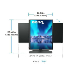 BenQ SW242Q, 61,2 cm (24.1'), 1920 x 1080 Pixel, Full HD, LED, 5 ms, Nero