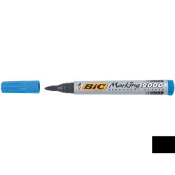 Bic Marking 2000 blu punta tonda tratto 1 7 mm -Bic- fusto in plastica design conico inchiostro a lunga durata (conf.12)