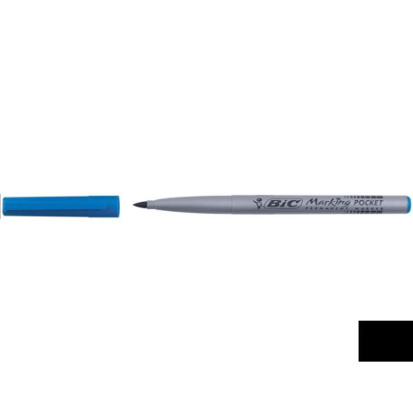 Bic Marking Pocket 1445 blu punta tonda tratto 1 1 mm -Bic- inchiostro base alcool (conf.12)