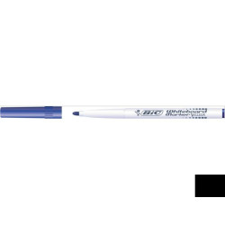 Bic Whiteboard Marker Velleda 1741 blu punta tonda ultra-resistente tratto 1 4 mm -Bic- fusto in plastica facile da impugnare (