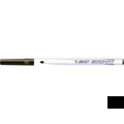 Bic Whiteboard Marker Velleda 1741 nero punta tonda ultra-resistente tratto 1 4 mm -Bic- fusto in plastica facile da impugnare 