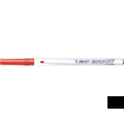 Bic Whiteboard Marker Velleda 1741 rosso punta tonda ultra-resistente tratto 1 4 mm -Bic- fusto in plastica facile da impugnare