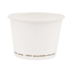 Bicchiere in carta - 200 ml - bianco - Signor Bio - conf. 50 pezzi