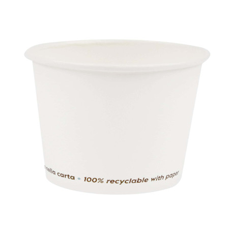 Bicchiere in carta - 200 ml - bianco - Signor Bio - conf. 50 pezzi