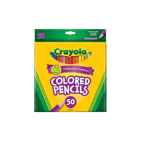 Crayola - Pastello colorato - colori assortiti - 3.3 mm (pacchetto di 50)