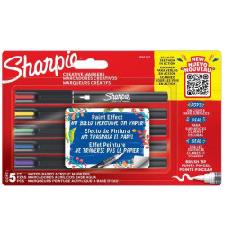 Sharpie ASTUCCIO 5 MARCATORI CREATIVE MARKERS SHARPIE PUNTA PENNELLO