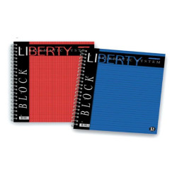 Blocchi Liberty spiralati A4 5 mm Fg. 80 70 gr/mq spiralato (conf.5)