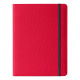 Portablocco Meet - con elastico - 31 x 25 x 1,4 cm - rosso - In Tempo
