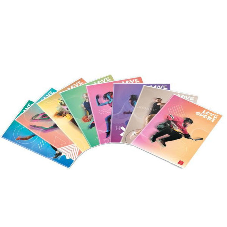 BLOCCHI QUADERNI E RUBRICHE - MAXI LOVE SPORT 42 FF 0B