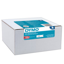 Nastro D1 standard 450130 - 12 mm x 7 mt - PL - nero/bianco - Dymo - value pack 10 pezzi