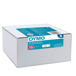 Nastro D1 409130 - 9 mm x 7 mt - PL - nero/bianco - Dymo - value pack 10 pezzi